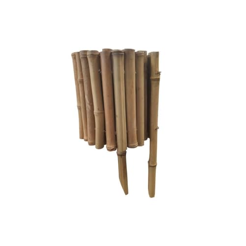 Linxor - Bordure à Planter, clôture de Jardin Flexible en Bambou - 100 x 20 cm - Bois Clair
