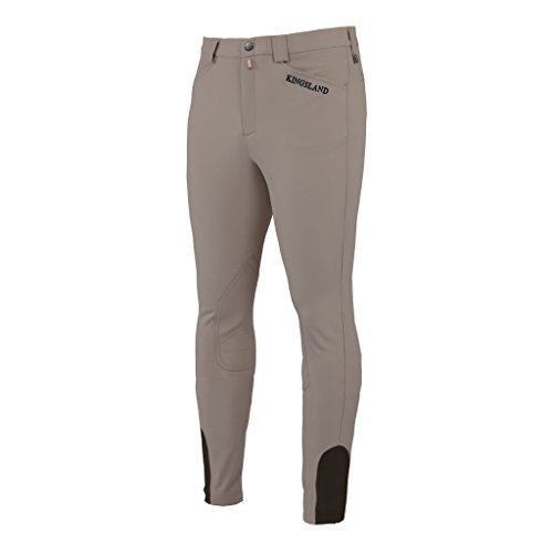 Kingsland Rijbroek heren Keith beige knie rechte snit 4-weg stretch, herenmaten: 48
