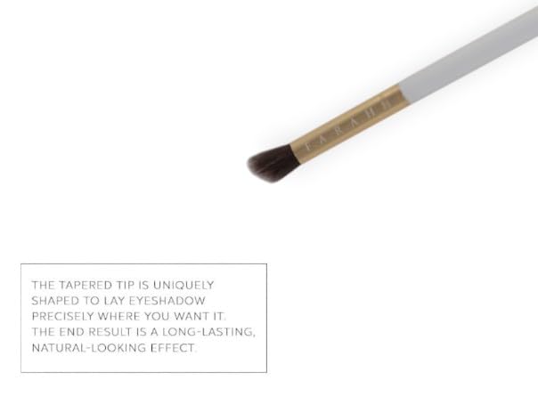 F.A.R.A.H® Small Angled Contouring Brush 125E – White | Vegan, Precision Face Brush for Contouring & Blending