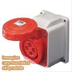 Prise CEE murale IP67 3P+T 63A 400V inclinaison 10 degrés