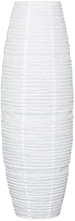 FERCAISH Paper Floor Lamp Shade, Foldable and Minimalist Style Rice Paper Lamps Classic Modern Paper Floor Light Bulb Cage Guard for Living Room Bedroom Décor (Style-2)