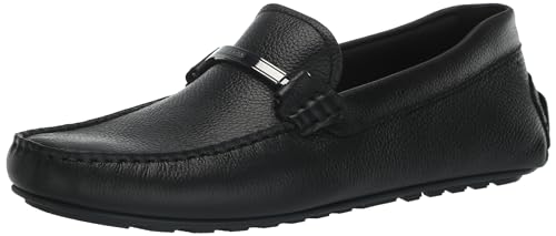 BOSS Womens Noel Grain Leather Tonal Loafer Shoe