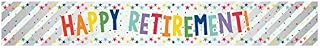 Amscan 9912134 - Multicoloured Happy Retirement! Foil Party Banner - 2.7m