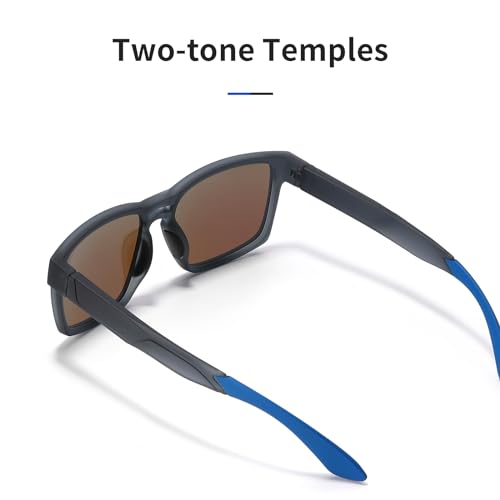 Image of Face Shadow Polarized Fishing Sunglasses for Men Lightweight Sun Glasses TR90 UV Protection for Driving Cycling Golf