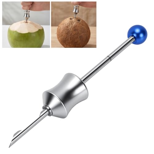 Abridor de cocos manual herramienta de cocina portátil para coco maduro 4