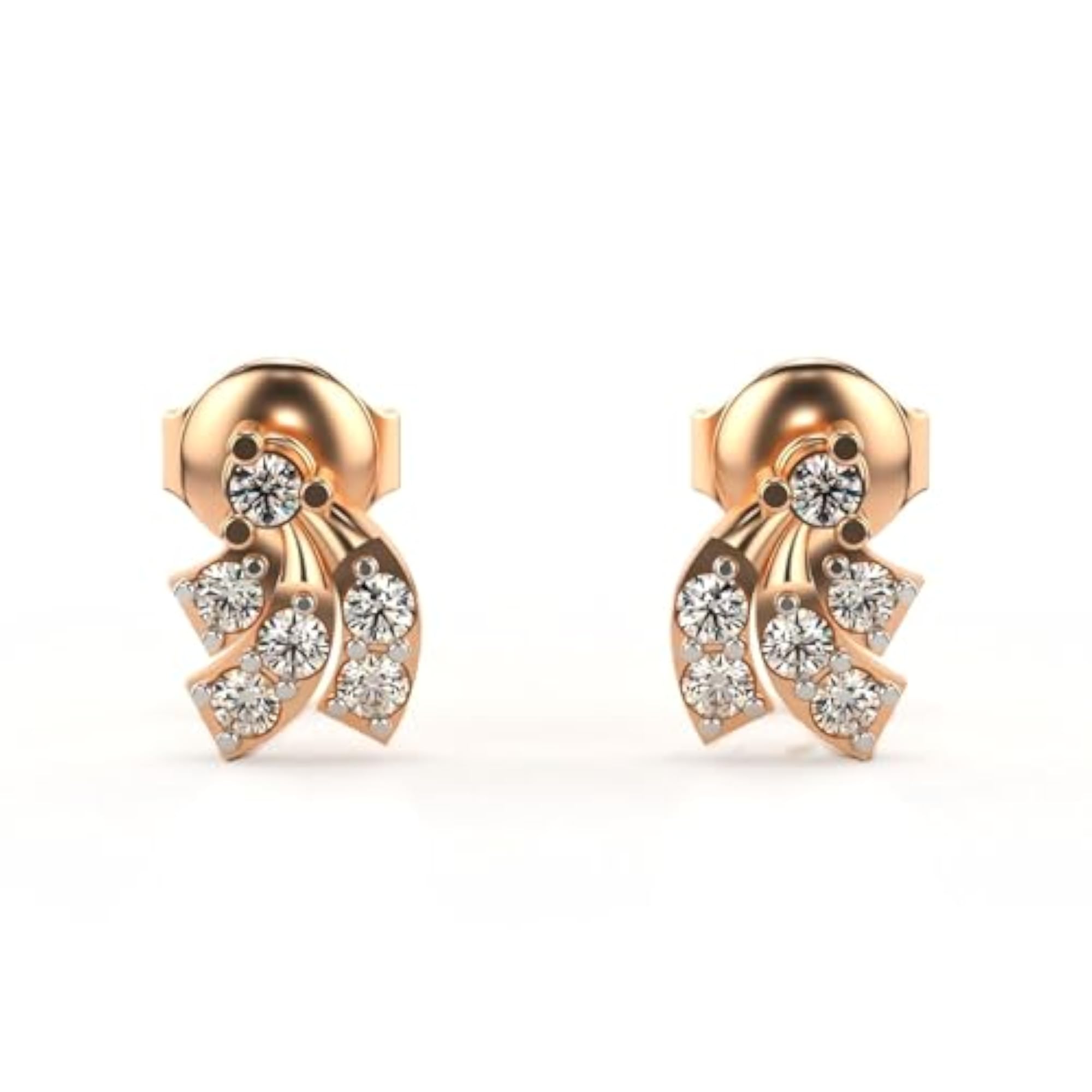Women's Sterling Silver & Lab Grown Diamond 0.26cts Elegant Earrings