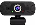 CARE CASE Match Webcam Full HD 1080P with Built in Microphone and Compatible with 2.0 (Black)