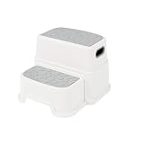 HOMKO 2 Step Stool for Kids Toddler Stool for Potty Training Kids Step Stool for Bathroom Kitchen Si