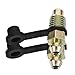 GRADENEVE 2pcs Automotive Brake Bleeder Screws with Caps Hollow Drainage for Motorcycle Brake System Compatible with Motorcycles