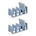 2Pcs Acrylic Bookend for Shelf 4 Compartments Desk Book End Book Magazine Organizers Stand Space Saving Book Stoppers