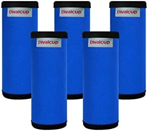 SP-Out 5 Packs Neoprene Luggage Handle Wraps Protection Cover Soft Trolley Case Grip Cover (Blue)