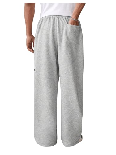 SHENHE Men's Star Print Graphic Loose Sweatpants Elastic Waist Workout Long Pants Trousers2