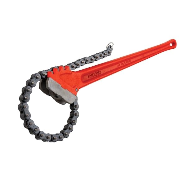 Ridgid C36 4-1/2" Heavy-Duty Chain Wrench, Red, Small by RIDGID - Used condition - Image 7