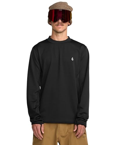 Volcom Men's Gridlock Fleece Sweatshirt – Thermal Mid-Layer Crew with