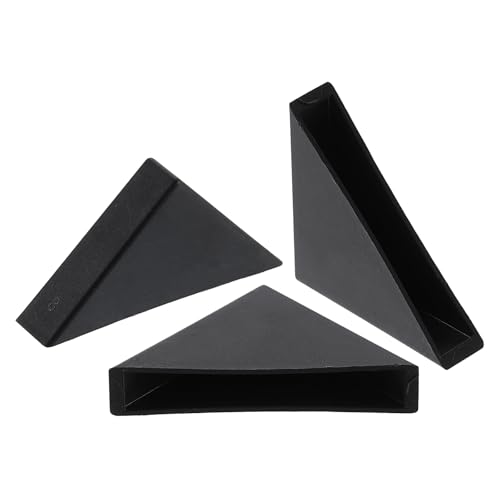 Image of uxcell 8Pcs Plastic Corner Protectors 8x50mm Right Angle Shape Glass Corner Guards Cushion for Corner Protection of Glass, Mirror, Tile, Black