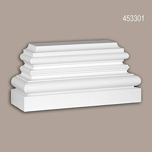 Pied de pilastre Profhome 453301 en mousse de polyuréthane rigide pour décoration murale - 4