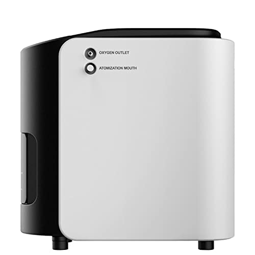 Concentrador De OxigêNio PortáTil Para Uso DoméStico, Com Kit De AtomizaçãO/Tubo De OxigêNio Nasal/C
