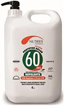 Protetor Solar Repelente Fps 60 Bombona Com 4 Litros Nutriex