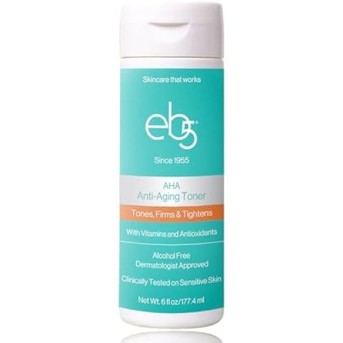 eb5 Aha Anti-Aging Facial Toner with Vitamins and Antioxidants, Tones, Firms & Tightens, Alchohol-Free, Clinically Tested on Sensitive Skin (6 fl oz) Cover