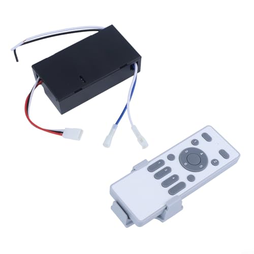 1 mando a distancia + receptor lámpara ventilador de techo dormitorio (B)