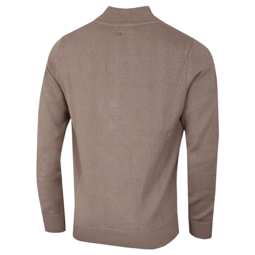 Calvin Klein Mens 2025 Knit Cotton 1/2 Zip Golf CK Top Sweater