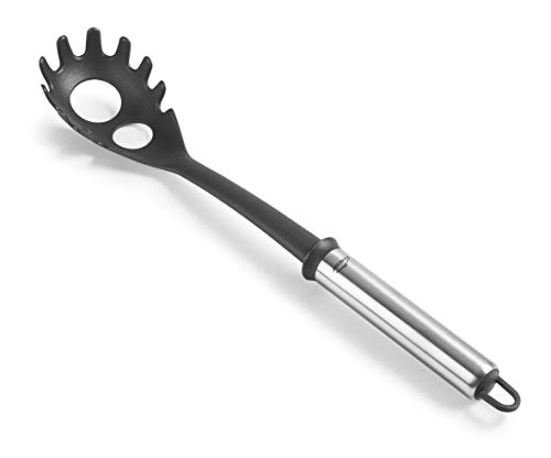 Lacor 68273 Spaghetti-Server Due, Nylon, Edelstahl, Silikon, BPA-frei, 36,5 cm, Nylon