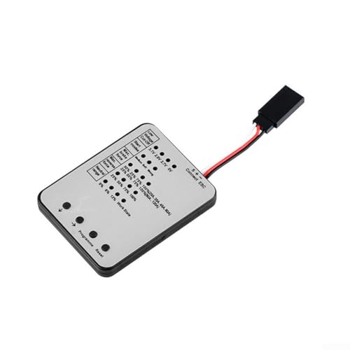 Tarjeta de programación LED ESC para controladores de velocidad sin escobillas con compatibilidad Multi-ESC y parámetros de programación ajustables (gris)