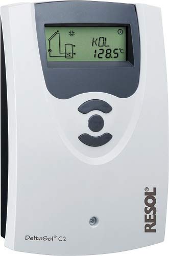 Controllo solare Resol DeltaSol CS/2 (con 2 x PT1000 sonde – 1 x FKP6 – 1 x sensore di memoria/caldaia FR