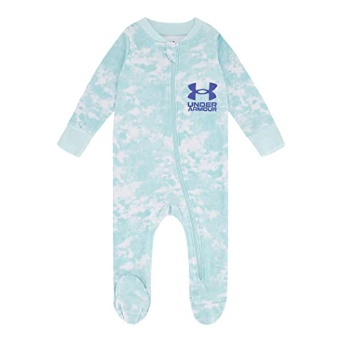Image of Under Armour Baby Boys' Coverall Footie, Zip-up Closure, Logo & Printed Designs