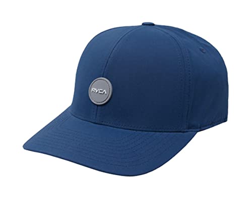 Image of RVCA Men's Flex Fit Hats - Seasons Flexfit (Slate, Large /X-Large)