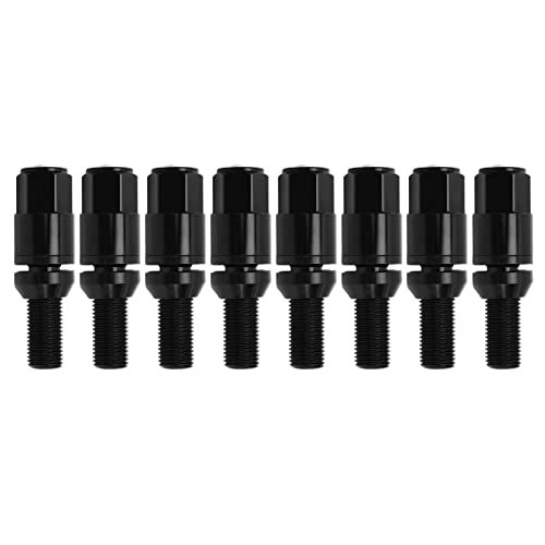 Pernos de rueda M14x1.5: juego de 20 tuercas de asiento cónico negras para coche universal 3