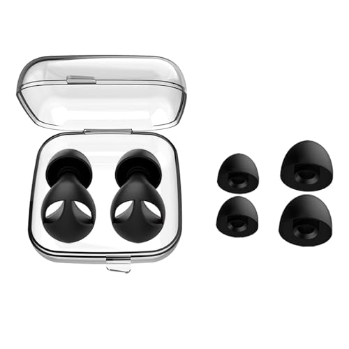 HiBOMASOON Tapones para los oídos para reducir el ruido del sueño, protección auditiva, para conciertos, enfoque, viajes, estudio, motocicleta, reutilizables, 6 almohadillas para los oídos, tapones de