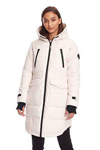 Alpine North Womens Vegan Down Drawstring Winter Parka