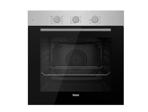 Ferre QBP8- IN - 60cm Electric Built-in Oven - 68L - Turbo Fan & Turbo Resistant & Grill Resistant - Stainless Steel