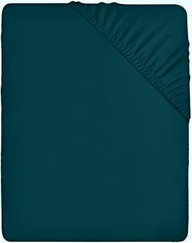 Utopia Bedding Fitted Sheet Super King, Black - Deep Pocket 14 inch (35 cm) - Easy Care - Soft Brushed Microfibre Fabric - Shrinkage and Fade Resistant - Bottom Sheet