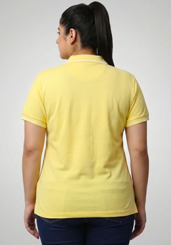 Image of Wear Your Opinion Women's Plus Size Tipped Collar Neck Polo Tshirt