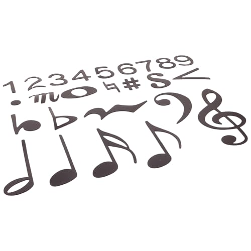 Símbolos magnéticos para notas musicales grandes imán reutilizable educación musical