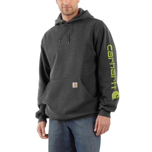 Carhartt mens Loose Fit Midweight Logo Sleeve Graphic fashion sweatshirts,