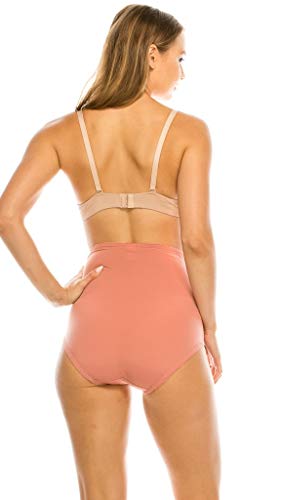 Peachy Panty Women's 6 Pack High Waist Cool Feel Brief Underwear Panties S-5xl