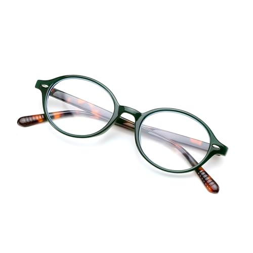 Reviews de Lentes Ferrioni que puedes comprar esta semana. 48 FEISEDY Gafas Vintage Ovaladas de Luz Azul para Mujeres y Hombres, Estilo Ligero, Gafas de los 90 Fake Nerd Y2K Marco de Gafas B0242