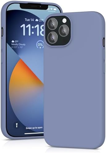 YATWIN Etui kompatybilne z iPhone 12 Pro Max, etui na telefon komórkowy do iPhone 12 Pro Max, miękkie w dotyku, odporne na uderzenia, pyłoszczelne, etui ochronne na całe ciało, lawendowe szare
