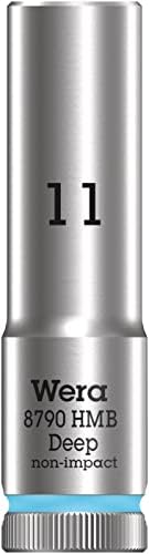 Wera 05004539001 8790 HMB Deep Socket, Red, 17.0 mm