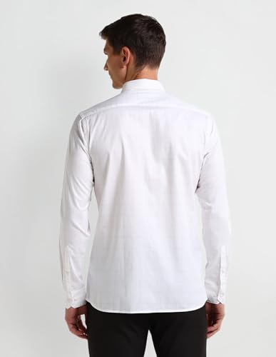 Image of Arrow Slim Fit Mens Formal Shirt - 100% Cotton, Breathable & Comfortable, Full Sleeves Shirts for Men
