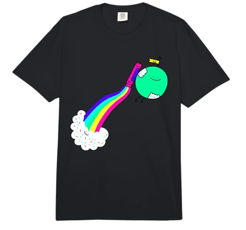 Threadless Porky Roebuck Jetpack Joyride Graphic Comfort Colors Adult Heavyweight T-Shirt