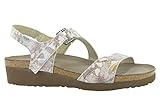 Naot Footwear Women's Pamela Gray Lizard Leather Sandal