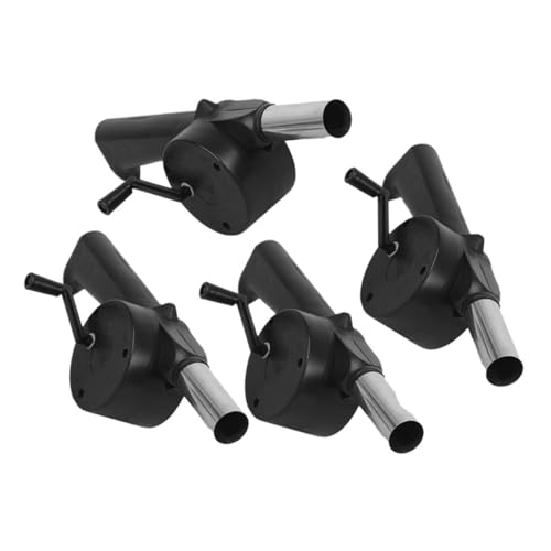 Abaodam 4 Pièces Souffleur à Main Pour Barbecue Lot D'outils De Soufflage Portables Souffleur Air Pour Feu De Camping