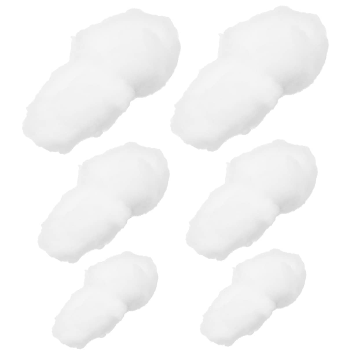 Cabilock 6pcs Cotton Cloud Decoration Felt Cloud Garlands Cotton Fake Cloud Imitation Cotton Cloud Fake Cloud Room Decor Cloud Hanging Props Cloud Hanging Ornament Artificial Cotton White