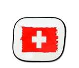 1 Parasol 100% poliester para las ventanillas laterales del vehículo. Incluye 2 ventosas. Dibujo “dentro” del parasol, no es un pegado. No se nota al tacto. No pierde color, no cuartea. Jamás se estropeará la impresión. El tamaño de impresión es un poco menor a un folio A4.