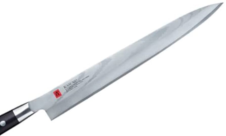 玉鋼製日本刀リメイク包丁　ダマスカス仕上げ。受注生産　両鎬　鮪包丁　刺身包丁 玉鋼製日本刀リメイク包丁 ダマスカス仕上げ。受注生産 両鎬 鮪