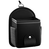 Organizador de teléfono móvil con salida de aire para coche, soporte de teléfono de piel sintética, soporte para monedas, llaves, tarjetas, organizador para gafas de sol, teléfono, monedas, llaves